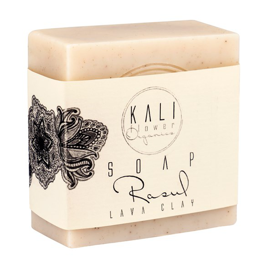 KaliFlower Organics Ekologisk Handgjord Tvål - Rasul & Vetivergräs, ca. 120 g