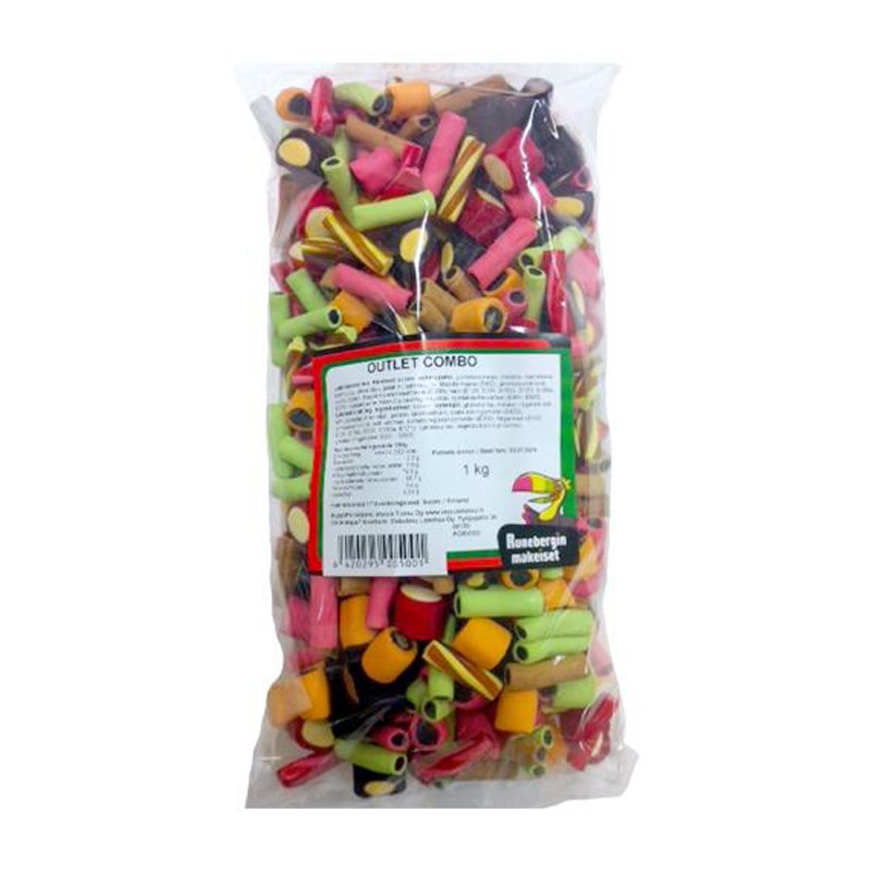 Godis "Outlet Combo" 1kg - 50% rabatt