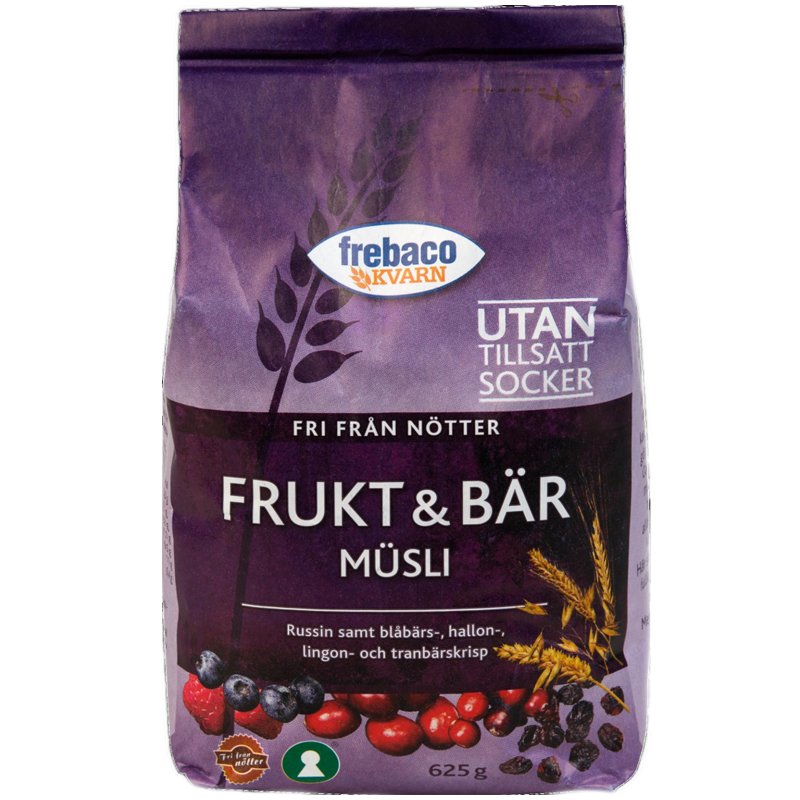 Müsli Frukt & Bär 625g - 16% rabatt