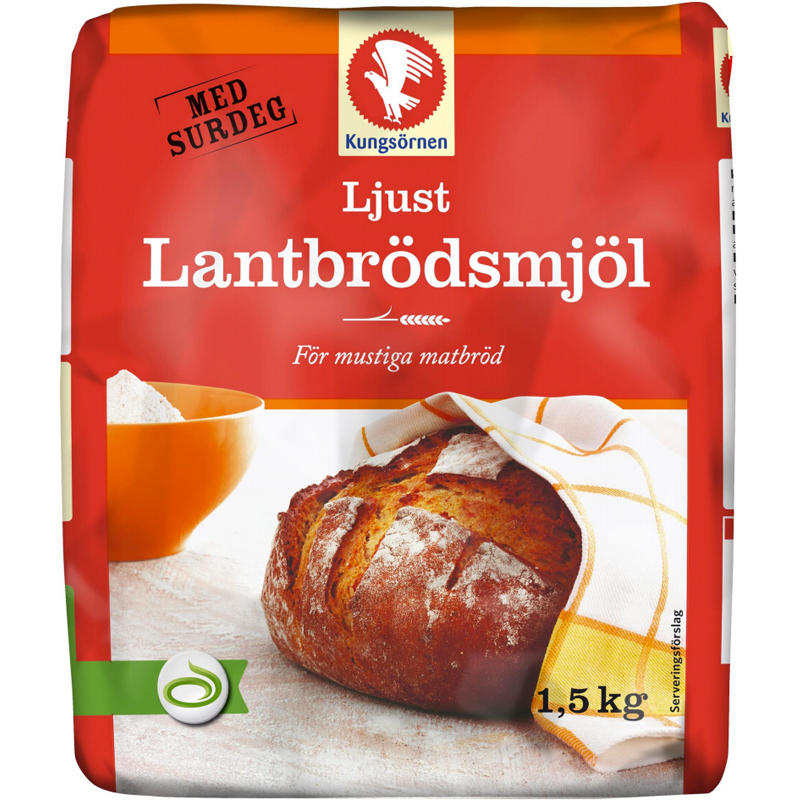 Lantbrödsmjöl Ljust 1,5kg - 60% rabatt