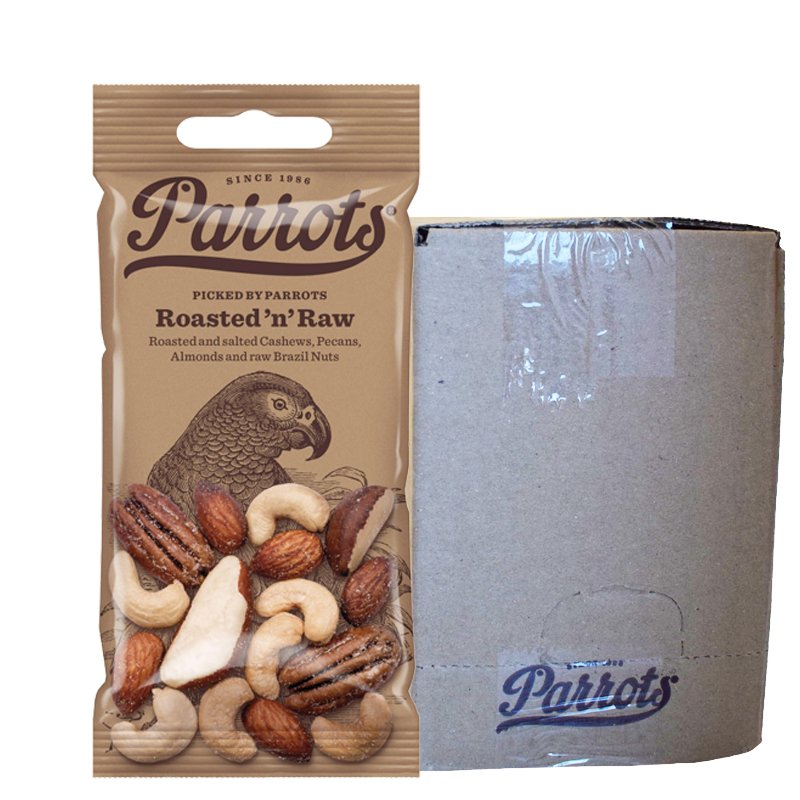 Hel Låda Nötmix "Roasted & Raw" 12 x 55g - 56% rabatt