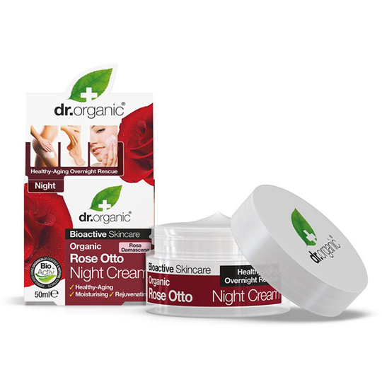 Dr. Organic Rose Otto Night Cream, 50 ml