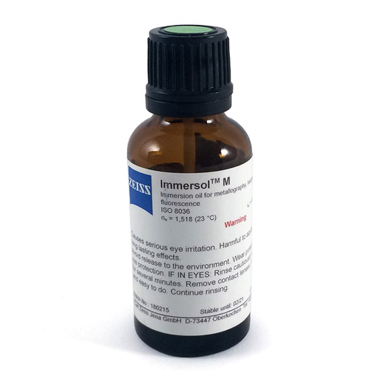 Immersionsolja Immersol M, 20 ml, Från Zeiss