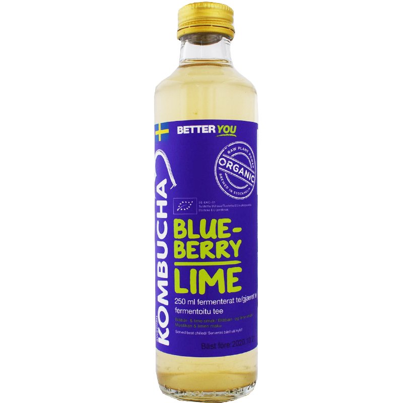Eko Kombucha Blåbär & Lime - 46% rabatt