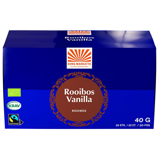 Kung Markatta Rooibos med Vanilj, 20 påsar