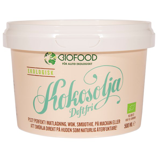 Biofood Ekologisk Kokosolja Doftfri 500 ml