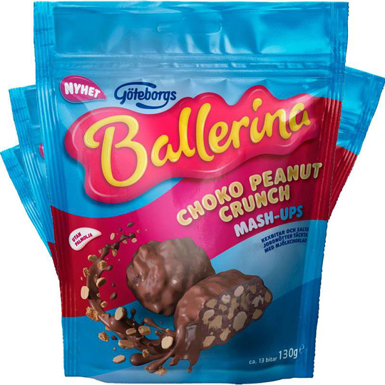 Göteborgs Ballerina Choko Peanut Crunch 4-pack