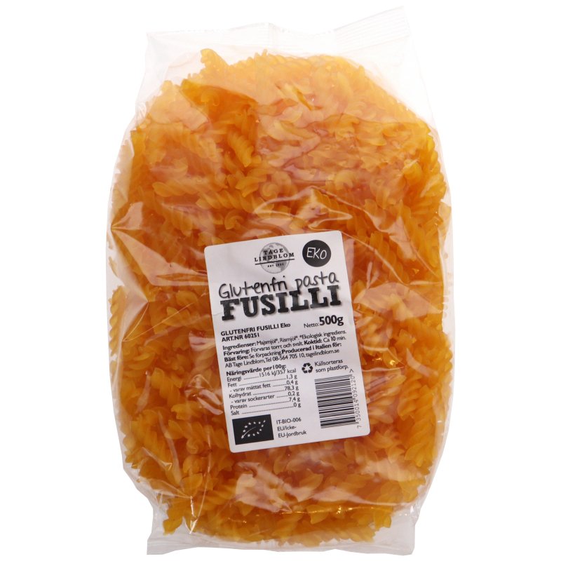Eko Glutenfri Pasta Fusilli - 27% rabatt