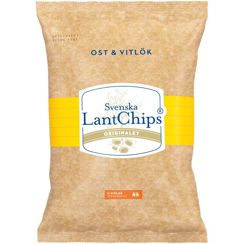 Lantchips Ost & Vitlök - 15% rabatt