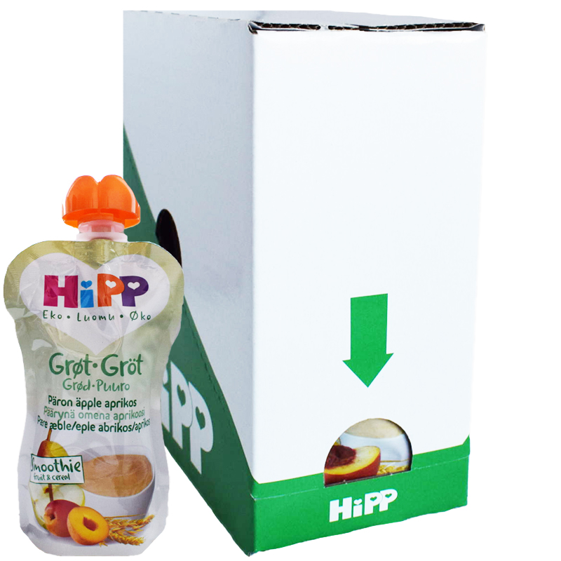 Hel Låda Barnmat Päron, Äpple & Aprikos 5 x 100g - 64% rabatt