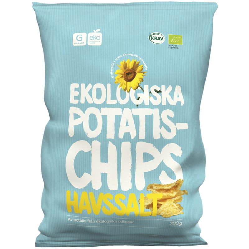 Eko Potatischips Havssalt 200g - 58% rabatt