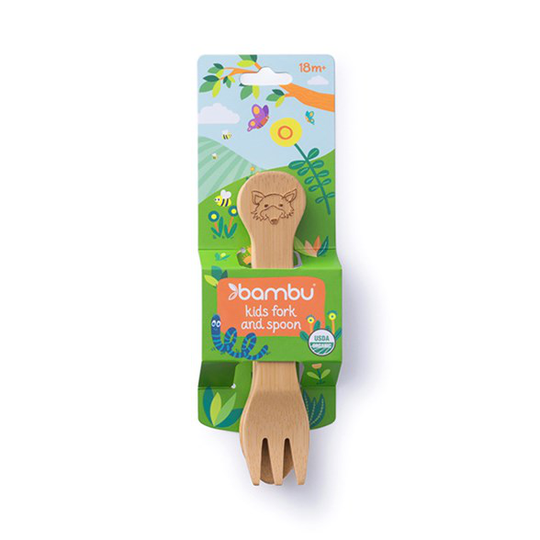 Bambu Home Ekologisk Barnsked & Gaffel Bambu