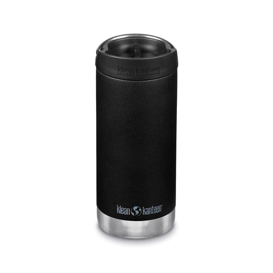 Klean Kanteen TKWide Isolerad Flaska med Cafékork - Black 355 ml
