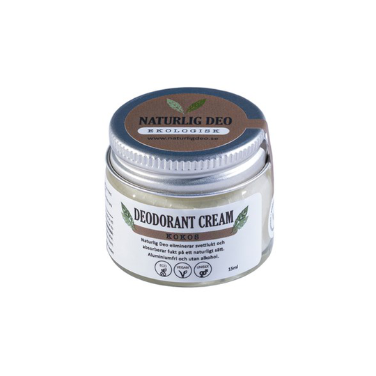 Naturlig Deo Ekologisk Deodorant Cream Kokos 15 ml