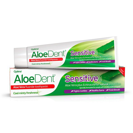 AloeDent Aloe Vera Sensitive Fluoride Toothpaste, 100 ml