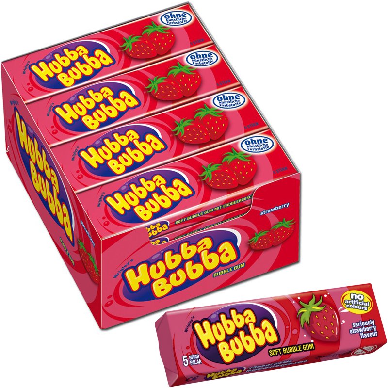 Hel Låda Tuggummin "Strawberry" 20 x 35g - 42% rabatt
