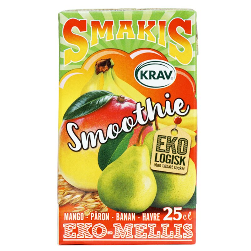 Eko Smoothie Mango Päron Banan & Havre 25cl - 27% rabatt