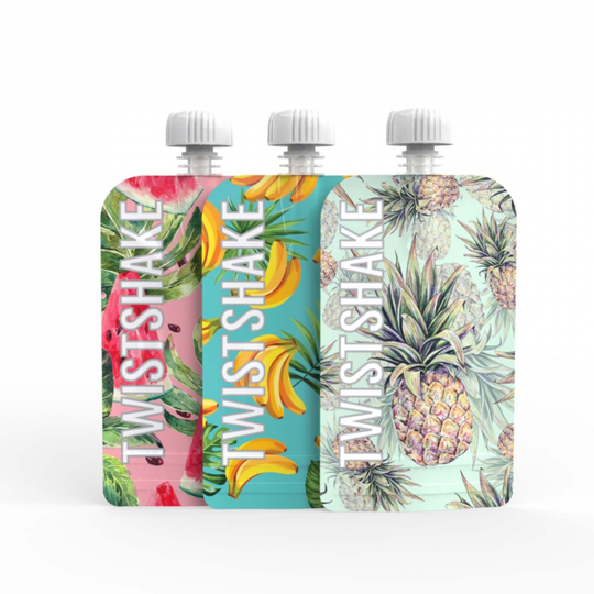 Twistshake 3x Squeeze Bag 100ml Fruit