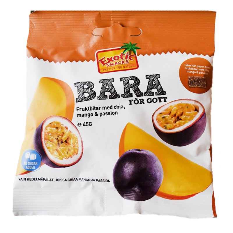 Fruktbitar Chia, Mango & Passion - 25% rabatt