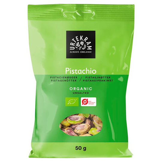 Urtekram Food Ekologiska Pistagenötter Osaltade, 50 g