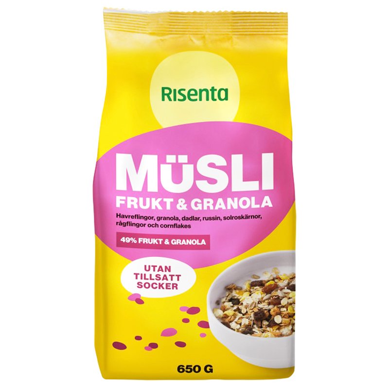Müsli "Frukt & Granola" 650g - 57% rabatt