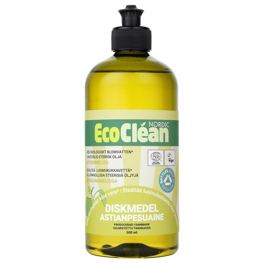 EcoClean Nordic Naturligt Diskmedel Citronmeliss, 500 ml