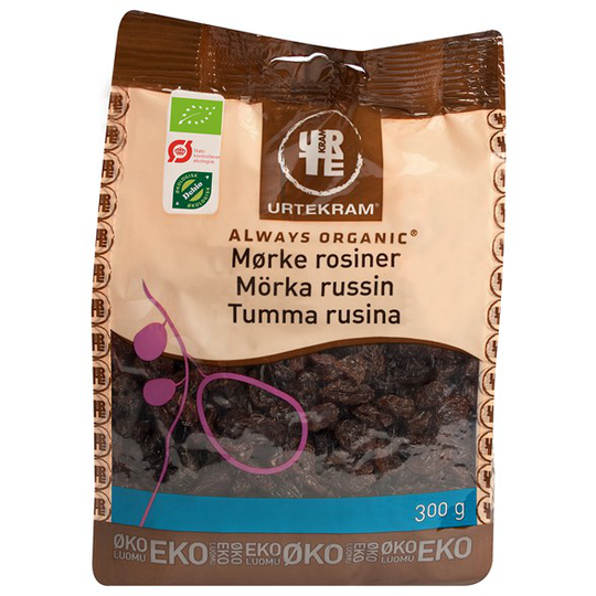 Urtekram Food Mörka Russin, 300 g