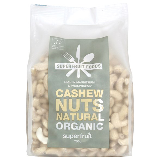 Superfruit Foods Ekologiska Cashewnötter, 750 g