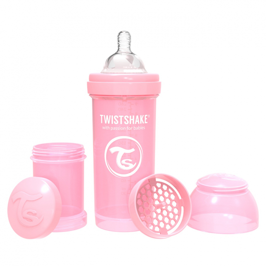 Twistshake Nappflaska Anti-Colic0ml Pastel Pink