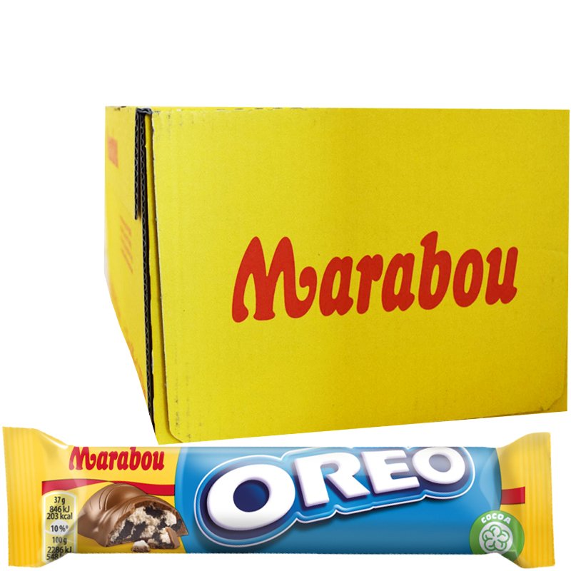 Hel Låda Chokladbars "Oreo" 36 x 37g - 46% rabatt