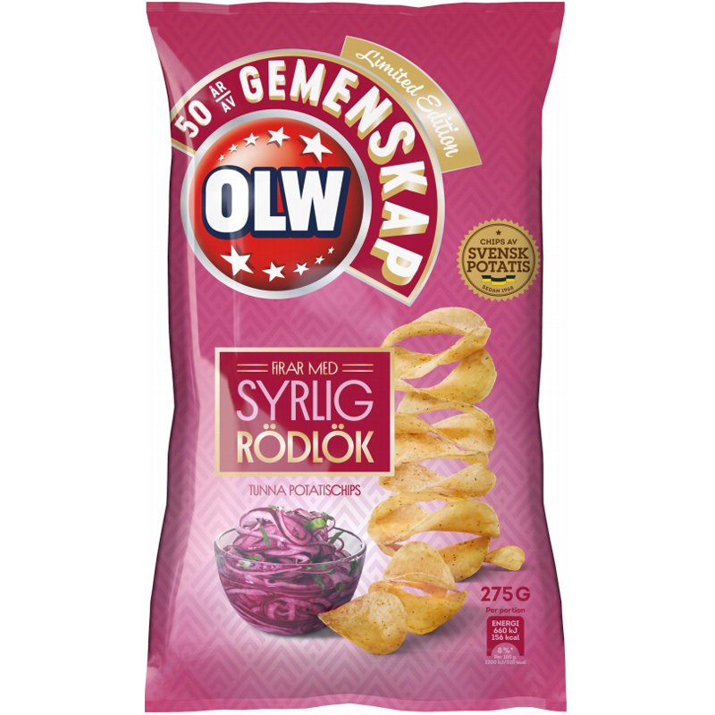 Chips Syrlig Rödlök - 32% rabatt