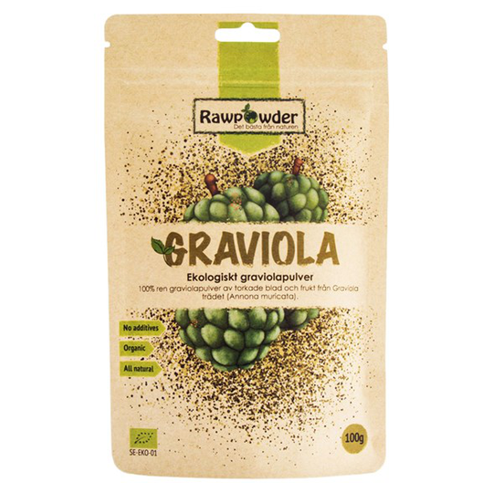 Rawpowder Ekologiskt Graviolapulver, 100 g