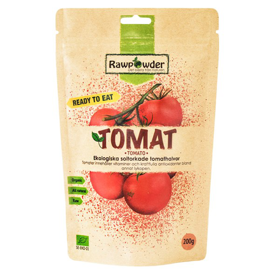 Rawpowder Ekologiska Tomathalvor Soltorkade, 200 g