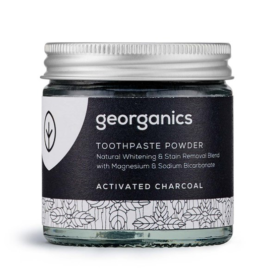 Georganics Naturligt Tandblekningspulver Activated Charcoal, 60 ml