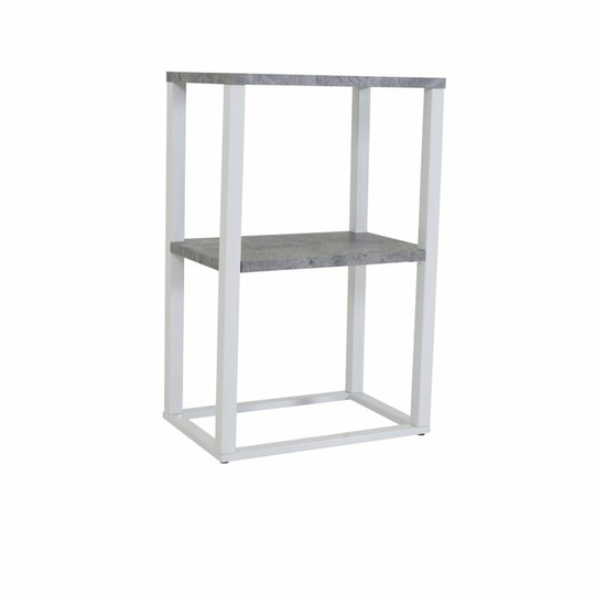 Sängbord Rise, 45cm, vit/betong-look