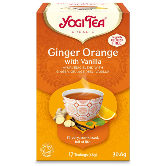 Yogi Tea Ginger Orange with Vanilla, 17 påsar