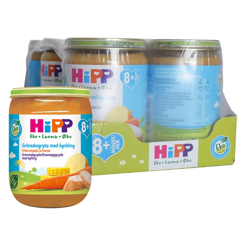 Eko Barnmat Grönsaksgryta & Kyckling 8M 6-pack - 22% rabatt