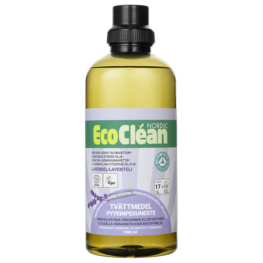 EcoClean Nordic Naturligt Tvättmedel Lavendel, 1 L