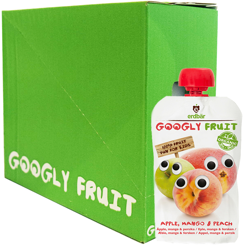 Hel Låda Fruktpuré Äpple, Mango & Persika 6 x 100g - 84% rabatt