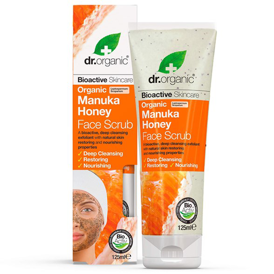 Dr. Organic Manuka Honey Face Scrub, 125 ml