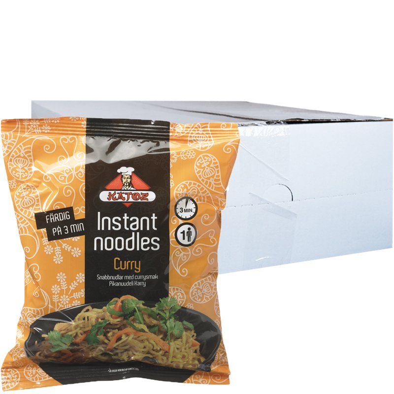 Hel Låda Snabbnudlar "Curry" 30 x 85g - 25% rabatt