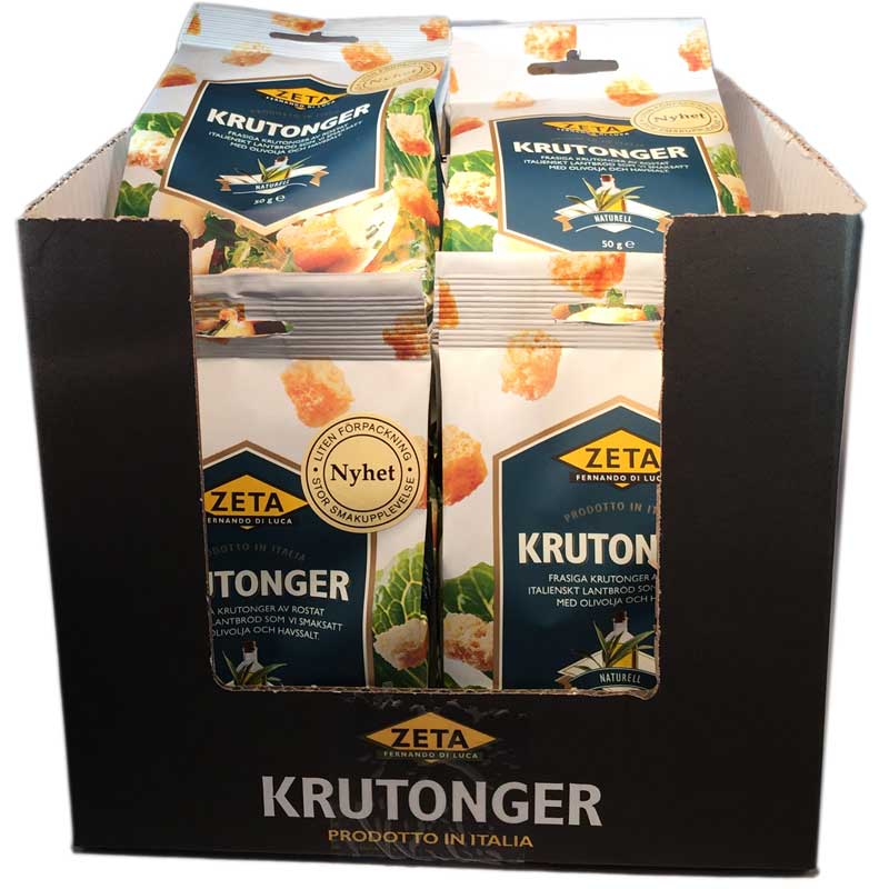Hel låda- Krutonger naturell - 66% rabatt