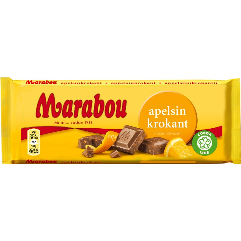 Marabou Chokladkaka Apelsinkrokant - 33% rabatt