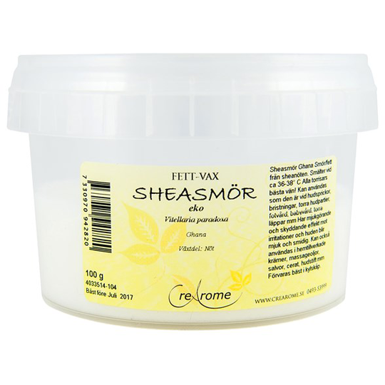 Crearome Ekologiskt Sheasmör, 100 g
