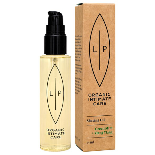Lip Intimate Care Shaving + Moisturising Oil - Green Mint & Ylang Ylang, 75 ml
