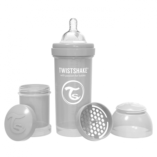Twistshake Nappflaska Anti-Colic0ml Pastel Grey
