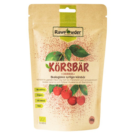 Rawpowder Ekologiska Syrliga Körsbär, 200 g