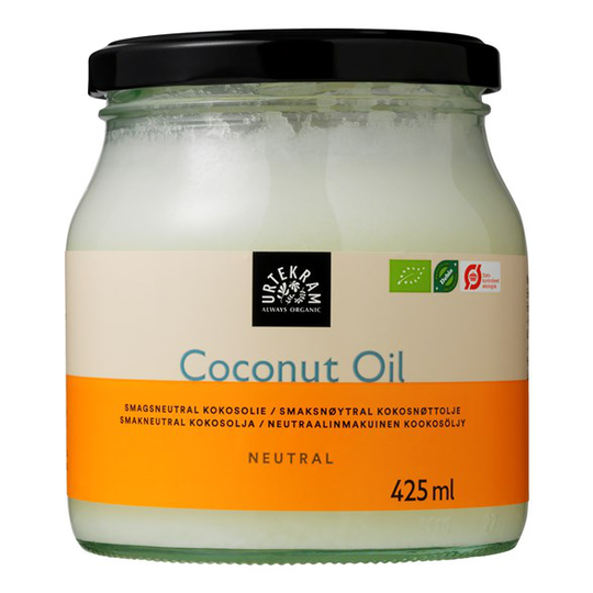 Urtekram Food Ekologisk Kokosolja Smakneutral, 425 ml