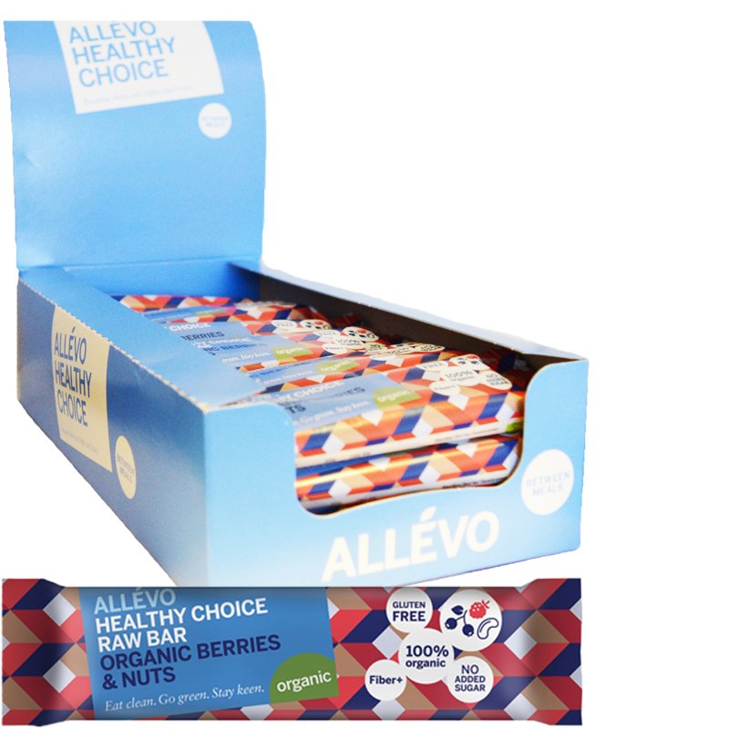 Hel Låda Snack Bar "Berries & Nuts" 24 x 40g - 72% rabatt