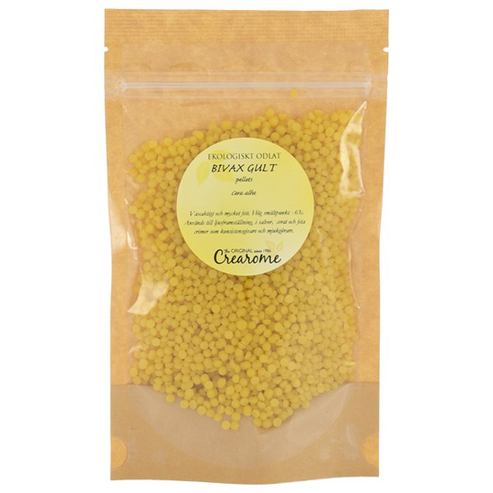Crearome Ekologiskt Bivax Gult i pellets 100 g